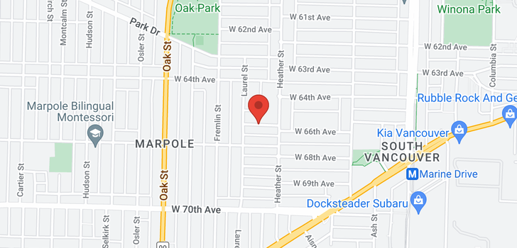 map of 833 W 66TH AVENUE